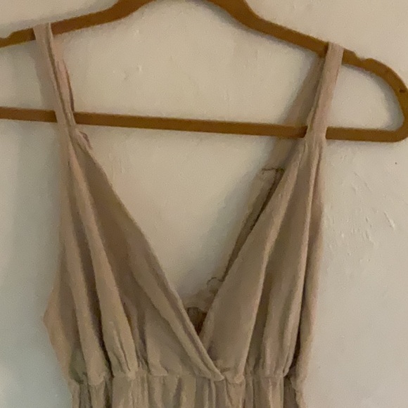 Seaspice Cotton Maxi Dress, Size L, Beige, NWT - Picture 5 of 9